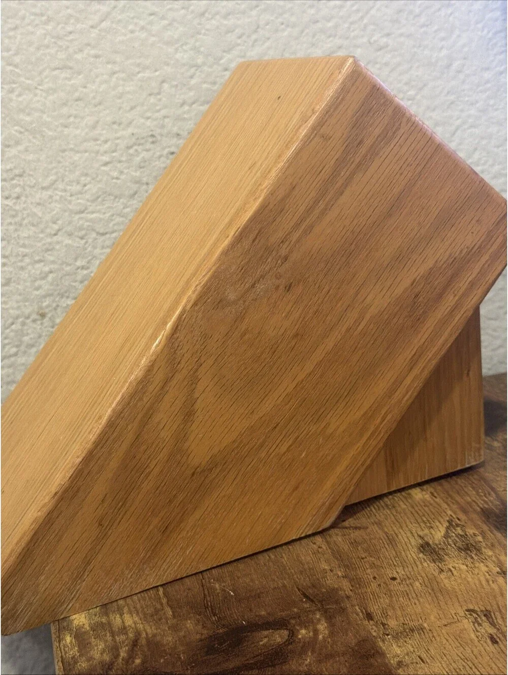 Cutco - 1743 Honey Oak - 7 Slot Wood KNIFE BLOCK ONLY for Galley Set